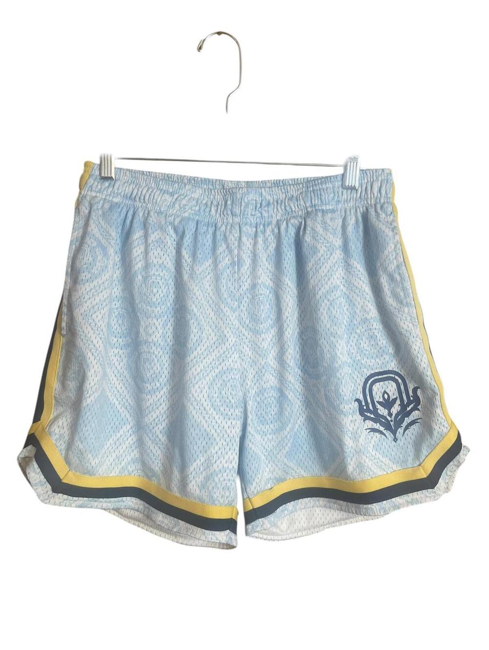 Overtime Courtside Shorts blue allover print medium.